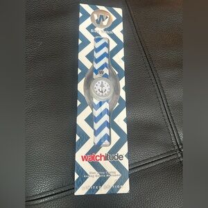 Watchitude Blue and White Slap Watch